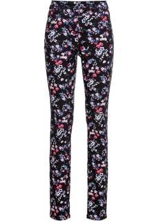 Брюки стрейчевые с принтом Bonprix