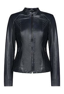 Куртка из натуральной кожи La Reine Blanche