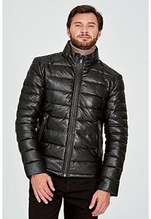 Утепленная кожаная куртка Urban Fashion for men