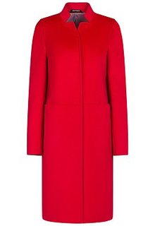 Красное шерстяное пальто Pompa