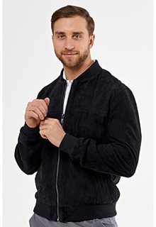 Замшевая куртка с отделкой трикотажем Jorg Weber