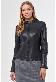 Куртка из натуральной кожи La Reine Blanche