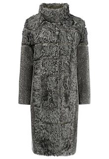 Утепленное пальто из овчины и меха козлика Virtuale Fur Collection