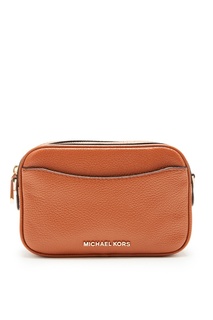 Коричневая сумка Crossbodies из кожи Michael Kors