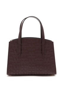 Бордовая сумка Charlie Carryall с монограммами Coach