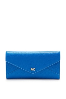 Синий кожаный кошелек Money Pieces Michael Kors