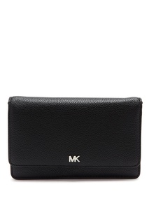 Черная кожаная сумка Crossbodies Michael Kors