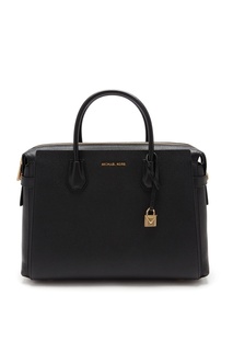 Черная кожаная сумка Mercer Michael Kors