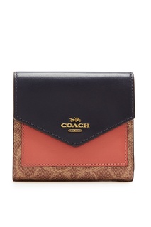 Кошелек с цветными блоками Coach