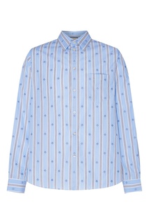 Рубашка из филькупе Bee Stripe Gucci Man