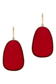 Серьги с красными вставками Isabel Marant