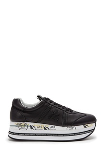 Черные кожаные кроссовки Beth Premiata