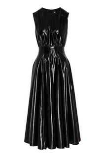 Черное блестящее платье Msgm