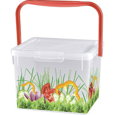 Контейнер Бытпласт для продуктов с декором 5,3 л 235х210х162 мм