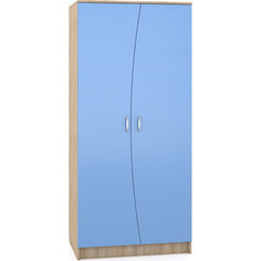 Шкаф Моби Ника 401 бук песочный/капри синий Mobi