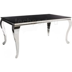 Стол стеклянный Woodville Sondal 160 черный