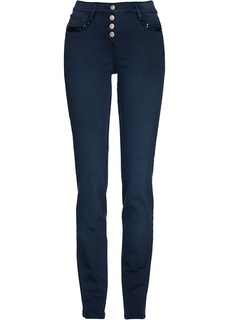 Брюки-стретч с пайетками Bonprix