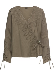 Блузка с запахом Bonprix