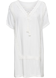 Платье-туника с кружевом Bonprix
