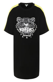 Платье с вышитым логотипом бренда Kenzo