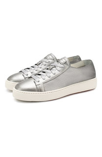 Кожаные кеды Santoni