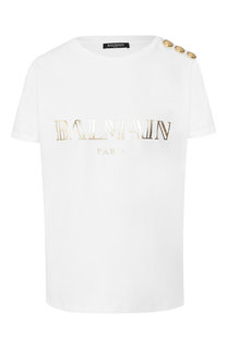 Хлопковая футболка Balmain