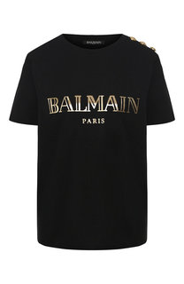 Хлопковая футболка Balmain