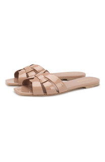Лаковые шлепанцы Nu Pieds Saint Laurent