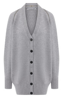 Шерстяной кардиган с молнией Alexander Wang
