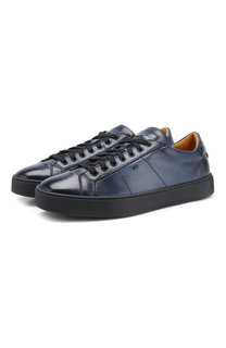 Кожаные кеды Santoni