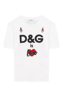 Хлопковая футболка Dolce & Gabbana