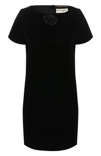 Платье из вискозы Saint Laurent