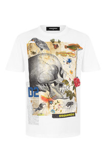 Хлопковая футболка Dsquared2