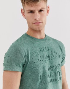 Футболка с рельефной отделкой в винтажном стиле Superdry - Зеленый