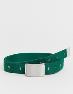 Зеленый ремень Stussy - Зеленый