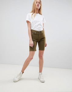 Удлиненные джинсовые шорты b.Young - Зеленый