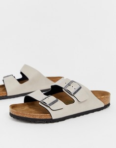 Светло-бежевые сандалии из искусственной кожи Birkenstock Arizona - Бежевый