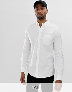 Белая оксфордская рубашка Burton Menswear Big & Tall - Белый