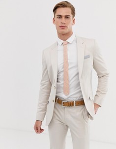 Светло-коричневый облегающий пиджак Celio - Рыжий
