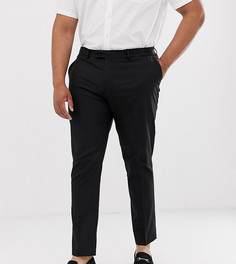 Черные строгие брюки зауженного кроя ASOS DESIGN Plus - Черный