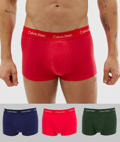 Комплект из 3 эластичных боксеров-брифов с заниженной талией Calvin Klein - Мульти