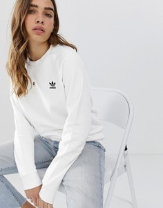 Белый свитшот с круглым вырезом adidas Originals Essential - Белый