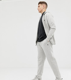 Серые меланжевые джоггеры с логотипом и манжетами Polo Ralph Lauren Big & Tall - Серый