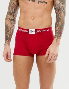 Красные боксеры-брифы с монограммой Calvin Klein - Красный
