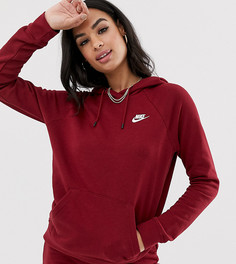 Худи бордового цвета Nike essentials - Красный