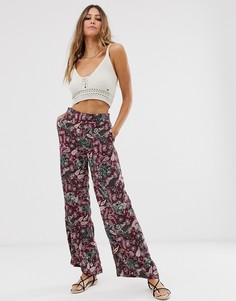 Брюки с принтом пейсли Vila - Мульти