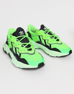 Зеленые кроссовки adidas Originals Ozweego - Зеленый