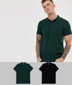 Набор из 2 поло из пике ASOS DESIGN Скидка