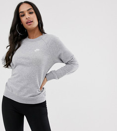 Серый свитшот с круглым вырезом Nike essentials - Серый