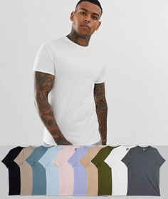 Набор футболок с круглым вырезом ASOS DESIGN 10 шт.
